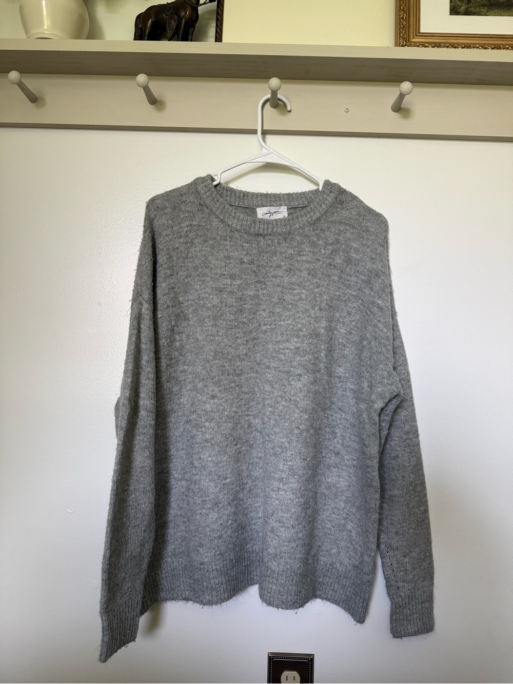 Carly Jean Los Angeles Grey Sweater